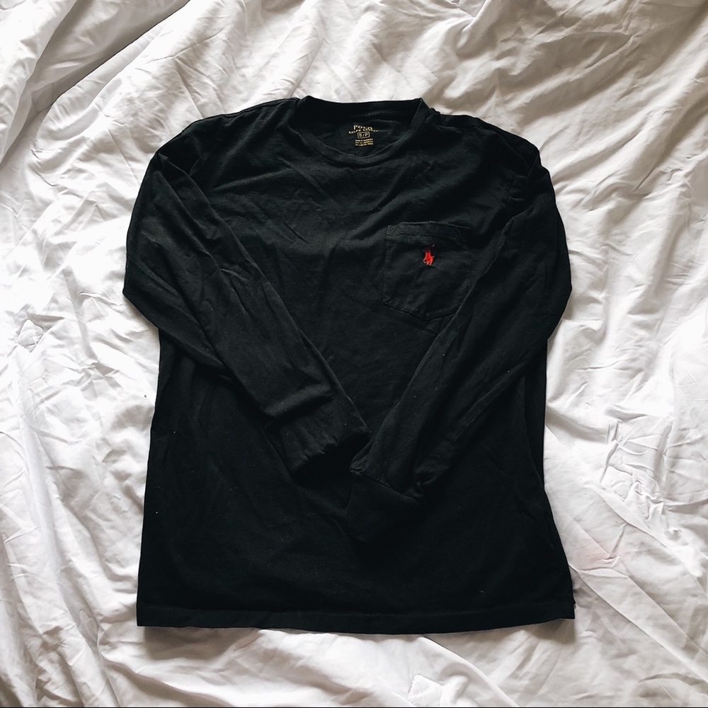 Ralph Lauren Black Polo Long Sleeve